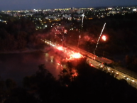 Foto: "Los Rojinegros - Rangers de Talca" Barra: Los Rojinegros • Club: Rangers de Talca