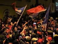 Foto: "Recibimiento al equipo CSD XELAJÚ MC al lograr el pase a la final (19/05/2018)" Barra: Sexto Estado • Club: Xelajú