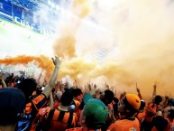 Foto: "Clásico Aguila 04/02/2017" Barra: Super Naranja - Inmortal 12 - LBC • Club: Club Deportivo Ãguila