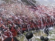 Foto: Barra: Super Naranja - Inmortal 12 - LBC • Club: Club Deportivo Ãguila