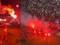 Foto: "Tricampeon 2025" Barra: Trinchera Norte &bull; Club: Universitario de Deportes