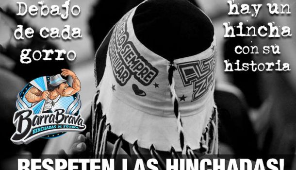 Debajo de cada gorro hay un hincha con su historia RESPETEN LAS HINCHADAS!