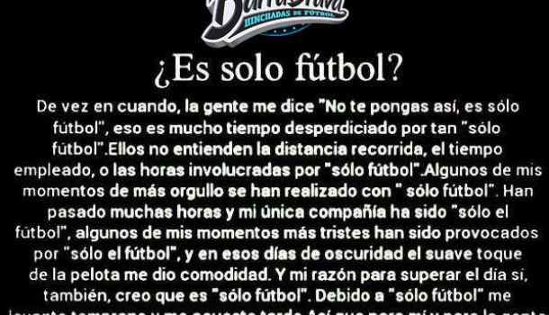 Â¿Es solo fútbol?