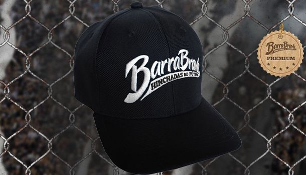 Gorra Boné Barra Brava Logo Branco