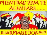 Desenho - Diseño - Arte - "TE ALENTAREEEE" Dibujo de la Barra: Armagedón • Club: Aucas