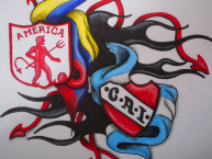 Desenho - Diseño - Arte - Dibujo de la Barra: Baron Rojo Sur • Club: América de Cáli