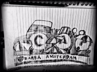 Desenho - Diseño - Arte - Dibujo de la Barra: Barra Amsterdam • Club: Peñarol