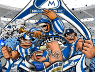 Desenho - Diseño - Arte - "Bosa A7ALAYAS" Dibujo de la Barra: Comandos Azules &bull; Club: Millonarios &bull; País: Colombia