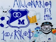 Desenho - Diseño - Arte - Dibujo de la Barra: Comandos Azules • Club: Millonarios