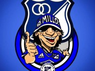 Desenho - Diseño - Arte - Dibujo de la Barra: Comandos Azules • Club: Millonarios • País: Colombia