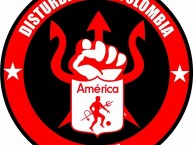 Desenho - Diseño - Arte - Dibujo de la Barra: Disturbio Rojo Bogotá • Club: América de Cáli