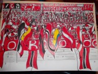 Desenho - Diseño - Arte - Dibujo de la Barra: Disturbio Rojo Bogotá • Club: América de Cáli