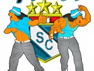 Desenho - Diseño - Arte - "Extremo Celeste El loko poSCitibeichom" Dibujo de la Barra: Extremo Celeste • Club: Sporting Cristal • País: Peru