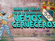 Desenho - Diseño - Arte - "Extremo Celeste El loko poSCitibeichom" Dibujo de la Barra: Extremo Celeste • Club: Sporting Cristal • País: Peru