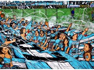 Desenho - Diseño - Arte - Dibujo de la Barra: Extremo Celeste • Club: Sporting Cristal