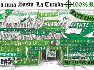 Desenho - Diseño - Arte - Dibujo de la Barra: Frente Radical Verdiblanco • Club: Deportivo Cali • País: Colombia