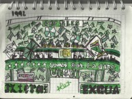 Desenho - Diseño - Arte - Dibujo de la Barra: Frente Radical Verdiblanco • Club: Deportivo Cali