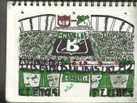 Desenho - Diseño - Arte - Dibujo de la Barra: Frente Radical Verdiblanco • Club: Deportivo Cali