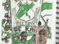 Desenho - Diseño - Arte - Dibujo de la Barra: Frente Radical Verdiblanco • Club: Deportivo Cali • País: Colombia