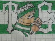 Desenho - Diseño - Arte - Dibujo de la Barra: Frente Radical Verdiblanco • Club: Deportivo Cali