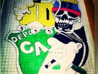 Desenho - Diseño - Arte - Dibujo de la Barra: Frente Radical Verdiblanco • Club: Deportivo Cali • País: Colombia