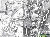 Desenho - Diseño - Arte - Dibujo de la Barra: Frente Radical Verdiblanco • Club: Deportivo Cali