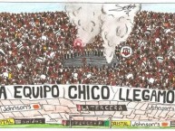 Desenho - Diseño - Arte - "Contra equipo chico llegamos tarde" Dibujo de la Barra: Garra Blanca • Club: Colo-Colo • País: Chile