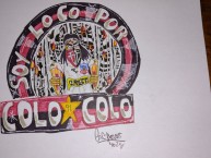 Desenho - Diseño - Arte - "Soy loco por Colo Colo" Dibujo de la Barra: Garra Blanca • Club: Colo-Colo