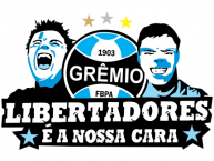 Desenho - Diseño - Arte - "Libertadores é a nossa cara" Dibujo de la Barra: Geral do Grêmio • Club: Grêmio • País: Brasil