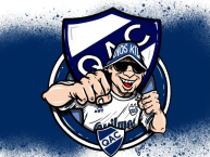 Desenho - Diseño - Arte - "Escudo De Quilmes Con El Hincha De Frente" Dibujo de la Barra: Indios Kilmes &bull; Club: Quilmes &bull; País: Argentina