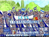 Desenho - Diseño - Arte - Dibujo de la Barra: La Banda de Fierro 22 • Club: Gimnasia y Esgrima