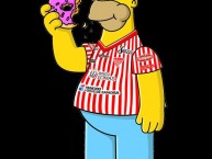 Desenho - Diseño - Arte - "Homero" Dibujo de la Barra: La Banda Descontrolada • Club: Los Andes