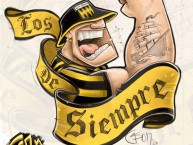 Desenho - Diseño - Arte - "Autor: Cesponarte." Dibujo de la Barra: La Banda Monstruo • Club: Almirante Brown