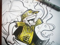 Desenho - Diseño - Arte - Dibujo de la Barra: La Banda Monstruo • Club: Almirante Brown