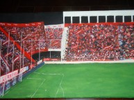 Desenho - Diseño - Arte - "Arte Rojo y Blanco." Dibujo de la Barra: La Barra de la Bomba • Club: Unión de Santa Fe