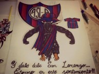 Desenho - Diseño - Arte - Dibujo de la Barra: La Gloriosa Butteler • Club: San Lorenzo • País: Argentina