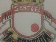 Desenho - Diseño - Arte - Dibujo de la Barra: La Guardia Albi Roja Sur • Club: Independiente Santa Fe