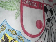 Desenho - Diseño - Arte - Dibujo de la Barra: La Guardia Albi Roja Sur • Club: Independiente Santa Fe • País: Colombia