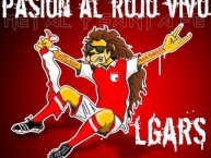 Desenho - Diseño - Arte - Dibujo de la Barra: La Guardia Albi Roja Sur • Club: Independiente Santa Fe