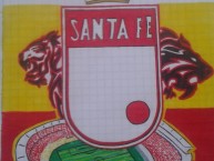 Desenho - Diseño - Arte - Dibujo de la Barra: La Guardia Albi Roja Sur • Club: Independiente Santa Fe • País: Colombia