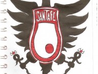 Desenho - Diseño - Arte - Dibujo de la Barra: La Guardia Albi Roja Sur • Club: Independiente Santa Fe