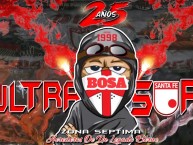 Desenho - Diseño - Arte - "LA ULTRASUR BOSA." Dibujo de la Barra: La Guardia Albi Roja Sur • Club: Independiente Santa Fe • País: Colombia