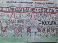 Desenho - Diseño - Arte - Dibujo de la Barra: La Guardia Albi Roja Sur • Club: Independiente Santa Fe • País: Colombia