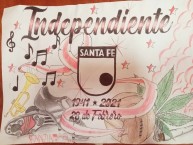 Desenho - Diseño - Arte - Dibujo de la Barra: La Guardia Albi Roja Sur • Club: Independiente Santa Fe • País: Colombia