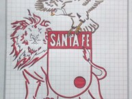 Desenho - Diseño - Arte - Dibujo de la Barra: La Guardia Albi Roja Sur &bull; Club: Independiente Santa Fe &bull; País: Colombia