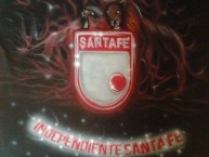 Desenho - Diseño - Arte - Dibujo de la Barra: La Guardia Albi Roja Sur • Club: Independiente Santa Fe • País: Colombia