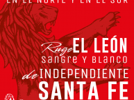 Desenho - Diseño - Arte - Dibujo de la Barra: La Guardia Albi Roja Sur • Club: Independiente Santa Fe