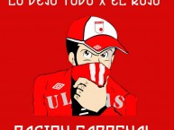 Desenho - Diseño - Arte - Dibujo de la Barra: La Guardia Albi Roja Sur • Club: Independiente Santa Fe