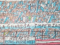 Desenho - Diseño - Arte - "en la Doble Visera" Dibujo de la Barra: La Guardia Imperial &bull; Club: Racing Club &bull; País: Argentina
