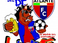 Desenho - Diseño - Arte - "LA BANDA DEL DF, Porra Atlante, Atlante, corazón y huevos" Dibujo de la Barra: La Tito Tepito • Club: Atlante